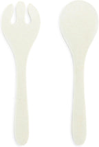 DEMDACO Green Tartan Plaid - 11 Inch Green/White Melamine Spoon Fork Salad Server Set