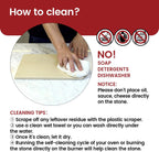 K ROCKSHEAT Pizza Stone Round 16 Inch for Grill and Oven, Large Cordierite Baking Stone for Bread, Safe Circular Cooking Stone for Grill 16", Easy to Clean