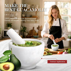 Koville Marble Mortar and Pestle Set, 5"-1.5 Cups Grinder Bowl for Guacamole, Salsa, Pill Crusher, Spice, Herb, Garlic, Nut, Heavy Duty Grinder for Kitchen(Namib Fantasy)