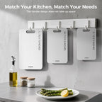 Titanium Cutting Boards for Kitchen, 100% Pure Titanium Cutting Boards Double Sided Non Toxic Cutting Board, Hygiene Durable Dishwasher Safe 10.5”×6.5”