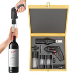 Werktough 4V Electric Corkscrew Wine Opener Set Cordless Screwdriver Battery Powerd with 4 Grill Accessories, Five-in-One Power Tool Kit for Home, Kitchen, and BBQ Lovers