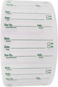 2x1 Dissolvable Food Labels, 1000 Label Stickers, Bottle Labels for Storage Bins, Sticker Labels for Food containers (1000, Green)