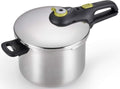 T-fal Ultimate Stainless Steel Pressure Cooker 6.3 Quart, Induction Compatible, Secure Locking Lid, Safe & Easy to Use, Cookware, Pots and Pans, Kitchen, Dishwasher Safe, Silver