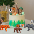 108 Pcs Balls Cake Topper DIY Cupcake Insert Foam Balloons for Cake Baking Wedding Anniversary Birthday Decoration(Leopard,Green,Orange,Gold,Multi Sizes)