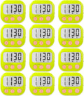 12 Pack Digital Kitchen Timers for Cooking Magnetic Timer for Cooking Loud Alarm Green