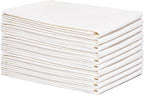 Organic Cotton Flour Sack Kitchen Towels - 10 Pack, Off-White Organic Cotton Tea Towels - Extra Large Flour Sack Cotton Dish Towels- Lint-Free Unbleached Kitchen Towels - 27"x27" (Off-White - 10 Pack)