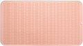 Silicone Dish Drying Mat for Multiple Usage,Easy clean,Eco-friendly,Heat-resistant Silicone Mat for Kitchen Counter or Sink,Refrigerator or Drawer Liner Pink 4XL 32 inches x 18 inches