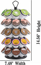 Rice rat K-Cup Storage Coffee Capsules Pod Holder Carousel Capsule Display Storage for k-cup（45 pods-5 tiers）