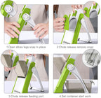 Safe Mandoline Slicer and Vegetable Chopper, Multi Potato Slicer for Kitchen, 4 Modes 100+ Presets Thickness Adjustable,(Green)