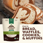 Organic Rye Flour 25 lb Bulk - Non-GMO, USDA Organic, Low Gluten, Vegan, For Baking, Cooking, Supports Heart Health & Digestion - USA Grown by Doudlah Farms