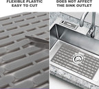 NICE DAY Sink Mat, Sink Protectors for Kitchen Sink By Better Housewares Wok Stand Strong Adsorption And Skid Resistance PVC Free Silicone Sink Mat 16" x 13", Large