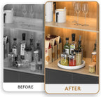 Lazy Susan Organizers for Kitchen Storage - 4 Set of Turntables for Cabinet, Pantry Organization Countertop,Vanity and Table,10 Inch Rotating Tray Spice Rack, Bathroom Fridge and Makeup Organizing