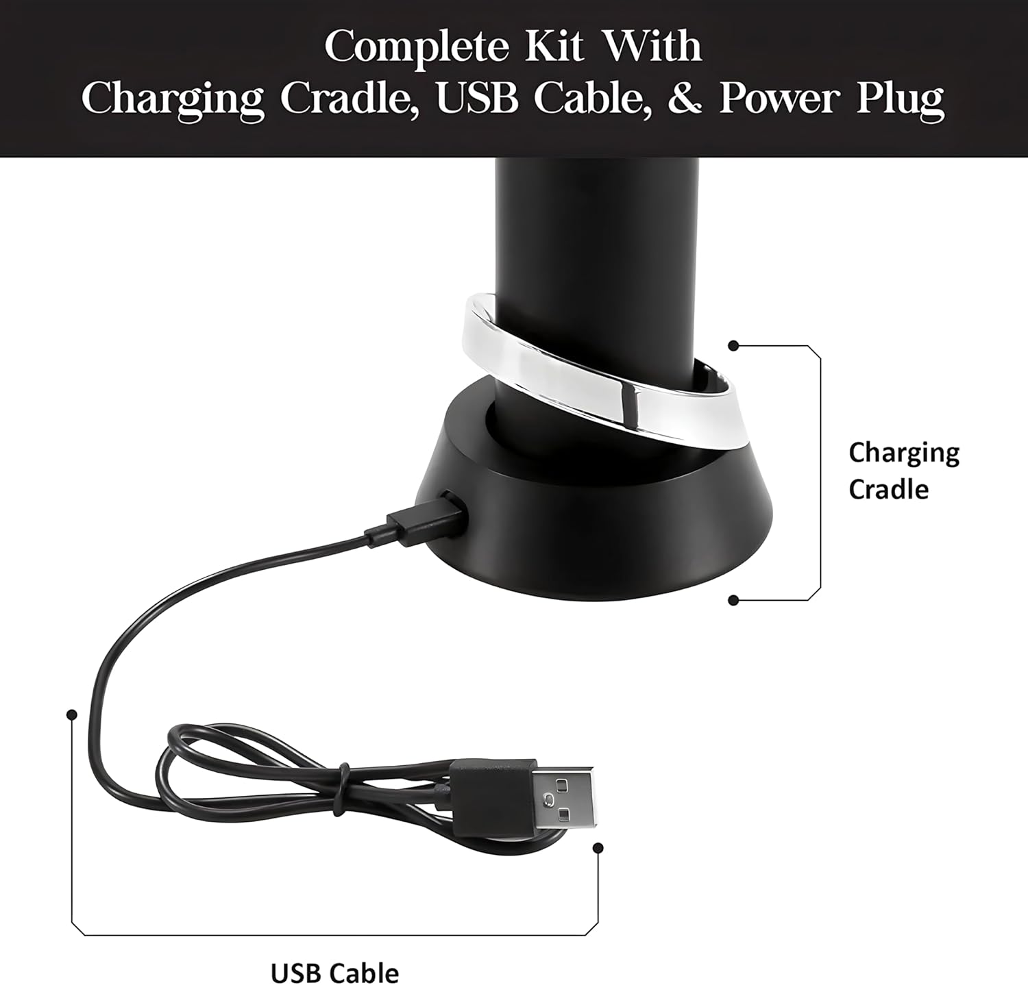 VINOWAKE Openero Electric Wine Opener By LINKSTYLE — Rechargeable Battery with Charging Base, Precision Steel Foil Cutter, Luxurious Matte Finish