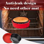 SOV Silicone round cake Pan, 6 inch Nonstick smash Pans for Layer, Smash, and Cheese Cakes, 3 packs