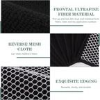 SINLAND Microfiber Dish Cloth for Washing Dishes Dish Washing Rags Best Kitchen Washcloth Cleaning Cloths Wash Cloths with Poly Scour Side 7.87Inchx7.87Inch 10 Pack Black