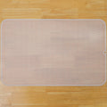 Silicone Dish Drying Mat for Multiple Usage,Easy clean,Eco-friendly,Heat-resistant Silicone Mat for Kitchen Counter or Sink,Refrigerator or Drawer Liner Translucent 3XL 28 inches x 18 inches