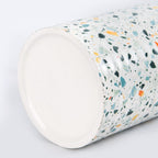 Kitchen Utensil Holder,7.2″Extra Large Stable Terrazzo Marble Pattern Ceramic Utensil Crock,Utensil Organizer for Countertop,Kitchen Decor,Utensil Holder for Housewarming,Wedding Gift Blue