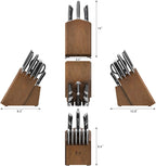 Cangshan HELENA Series German Steel Forged Knife Block Set (17-Piece, Black)