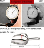 Ice Scoop,12OZ Ice Scoop For Multi-Purpose Use,Stainless Steel Metal Food Scoop Kitchen Restaurant Bar Party Wedding Ice Machine Heavy Duty, Scoops for Household Purposes,Silver(B)