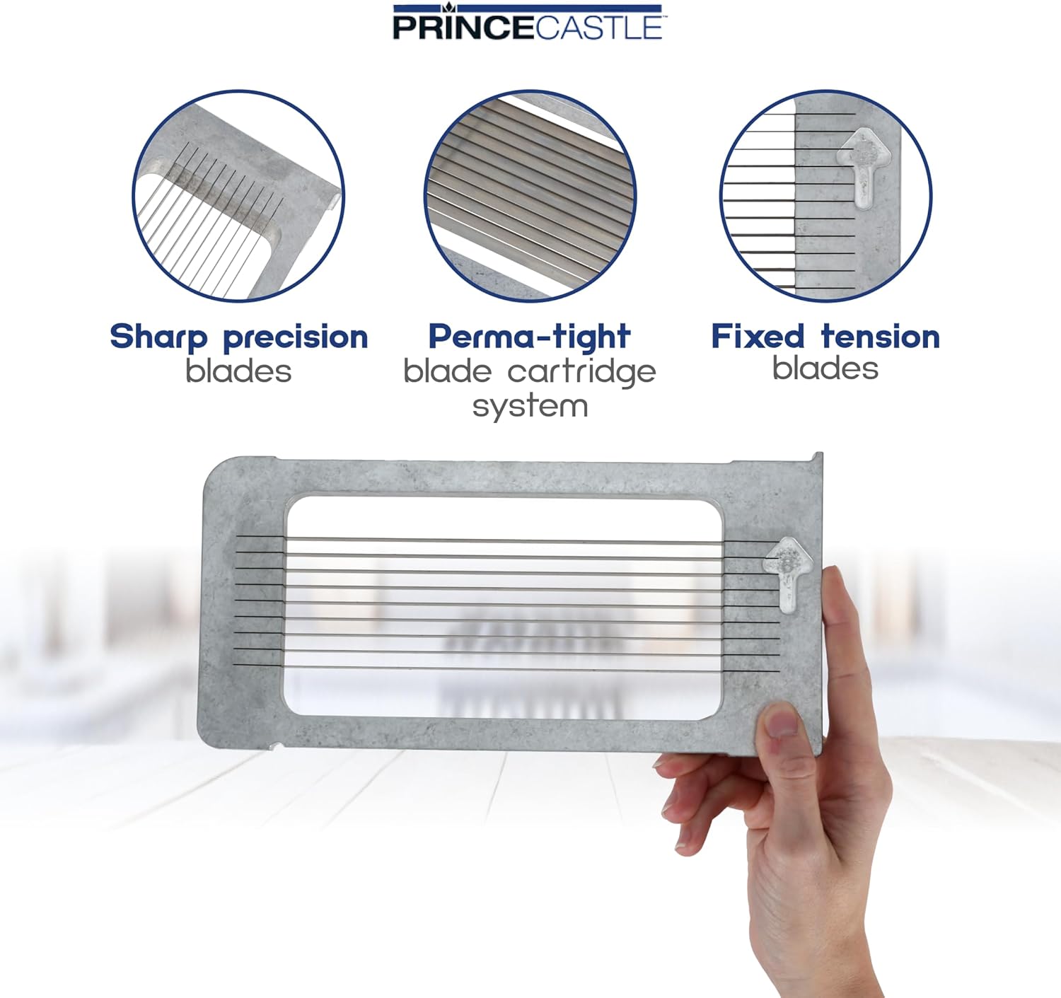 Prince Castle 1/4" Blade Cartridge for 943-B Tomato Saber, 9 Blades - Blade Replacement Cutter Blade for Cutting and Chopping Tomatoes, Fruits and More in Commercial Kitchens, Restaurants and More