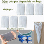 Kitchen Sink Strainer with Sink Basket Holder and 300 Strainer Net Bags,Food Catcher with drain filter Mesh bag,Meshmate Waste Rack Trash Catcher for Leftovers.