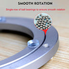 Aluminium Alloy Turntable Bearing, Heavy Duty Swivel Turntable Lazy Susan Rotating Bearing Turntable Round Dining Table Smooth Swivel Plate Hardware, 20"