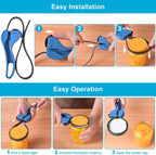 Jar Opener, jar opener for Weak Hands,Jar Lid Opener Tool,Jar openers for Seniors with Arthritis