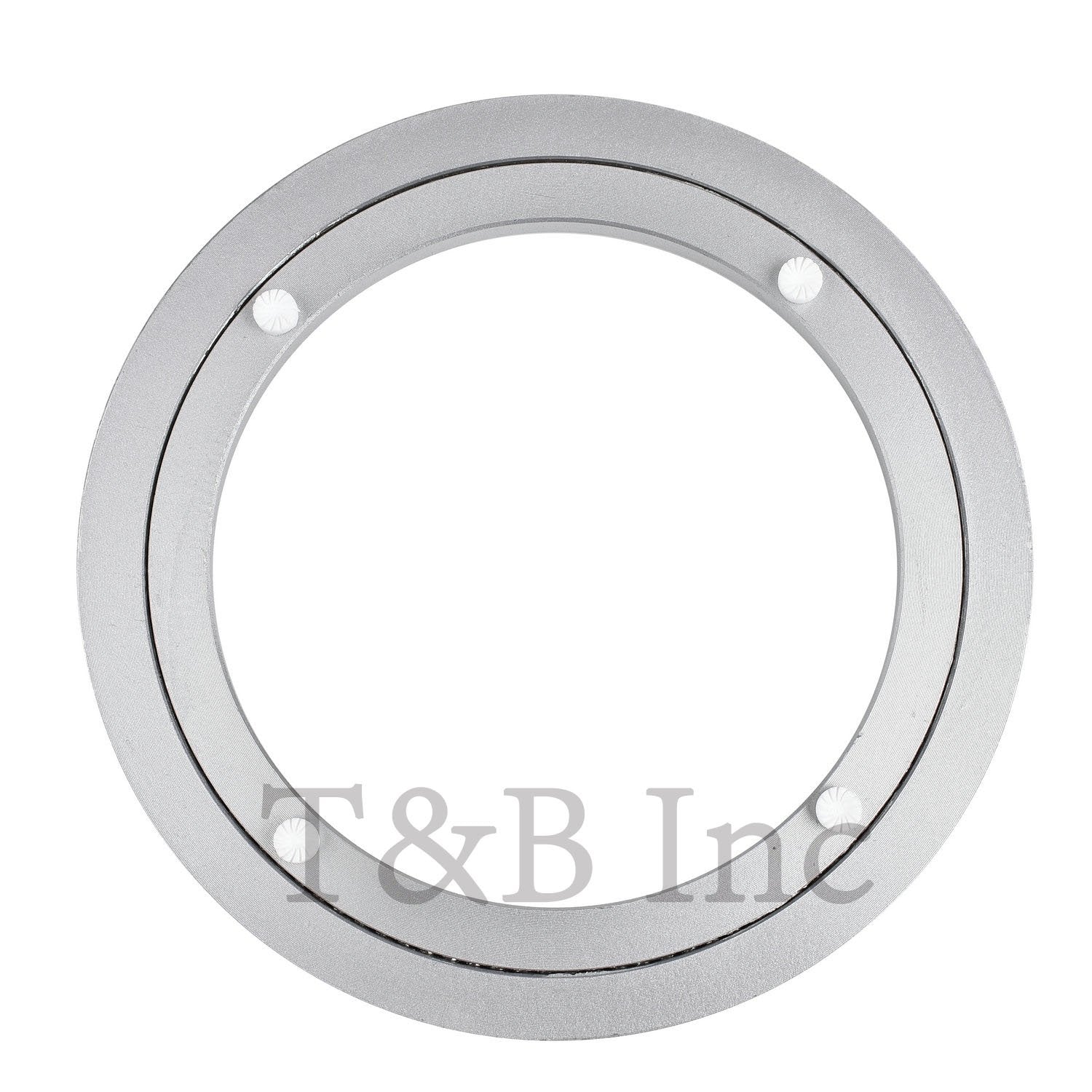 TamBee Aluminum Lazy Susan Heavy Duty Metal Rotating Hardware Turntable Bearing Ring Lazy Susan Base Only (8-Inch Heavy Duty)