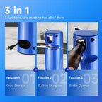 Davivy Electric Can Opener,Stainless Steel Slim Automatic Can Opener,One Touch Easy to Use for Arthritis (Silver+Royal Blue)