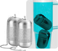 2PCS Medium Size Stainless Steel Tea Infuser Wide Mouth Bottles.,Compatible with Stanley,Hydro Flask, Iron Flask, Takeya, ThermoFlask