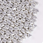 Kasvan Silver Heart Shapes Sprinkles - Edible Candy Pearls 100g/3.58 Oz, Mix Size, Baking Cake Decorations, Ice Cream Toppings and Cookie Decorating, Wedding Party Chirstmas Supplies (Silver)