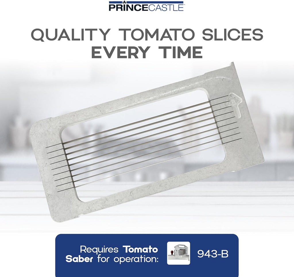 Prince Castle 1/4" Blade Cartridge for 943-B Tomato Saber, 9 Blades - Blade Replacement Cutter Blade for Cutting and Chopping Tomatoes, Fruits and More in Commercial Kitchens, Restaurants and More