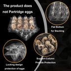 200 Pack Quail Egg Cartons, Clear Plastic Quail Egg Trays, Holds up to 12 Quail Eggs Securely - Your Ultimate Small Eggs Carton Holders for Bulk Storage and Display