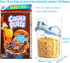 Cereal Containers Storage,2L Airtight Large Dry Food Storage Containers with Pouring Spout, Measuring Cup for Flour and Grain,BPA Free Plastic Dispenser