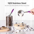 U-Taste 10 Piece Measuring Cups and Spoons Set in 18/8 Stainless Steel (Purple)