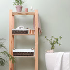 Storage Basket Wicker Baskets for Organizing with Handle Decorative Storage Bins for Countertop Toilet Paper Storage Basket for Toilet Tank Top Small Baskets Set (Set of 2)