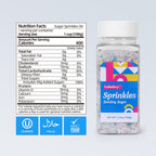 White Sanding Sugar Edible Silver Glitter Stars Mix, Edible Sugar Sprinkles for Cake Decorating, Sparkling Edible Sanding Sugar for Cupcake Toppers Cookie Decorations For Wedding Party Celebrations 3.5oz (mermaid)