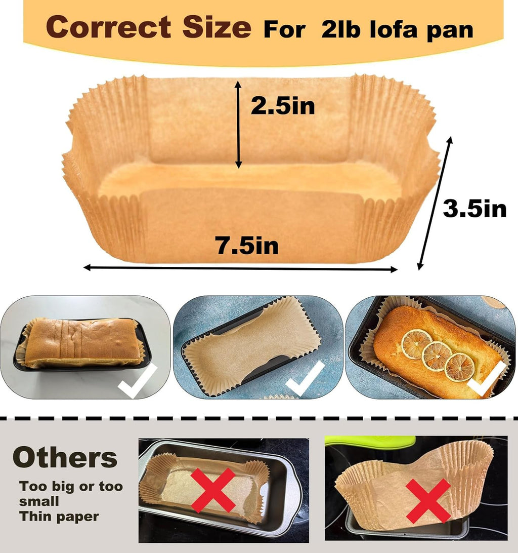 Loaf Liners for Baking, Loaf Liners, Baking Liners, Banana Bread Packaging, Loaf Pan Liner, Parchment Paper for Loaf Pans, Pan Liners, Parchment Paper Liners