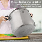 Vivicreate Stainless Steel Stock Pot with Lid for Induction Cooking Boiling Pasta Stew Soup Large Capacity Cookware with Handles for Kitchen Spaghetti Olla Olla de Acero Inoxidable (14.5 QT)
