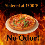 Large Pizza Stone Round 15", Heavy Duty Cooking Stone for Grill, Baking Pizza Stone for bread, Ideal for Grilling Baking Several Sizes of Pizzas