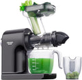 Juicer Machines,ORMEO HOME Cold Press Juicer with Single Knob Control,3.60"Large Feed Chute For Vegetable and Fruit,Masticating Juicers Easy to Clean,BPA-Free,High Juice Yield (Black)