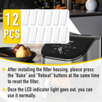 12PCS Air Fryer Filters, Suitable for the Instant Vortex Plus 6 Quart Air Fryer With a Filtration System, Effective at Removing Odors, Compatible With Instant Vortex Air Fryer Accessories