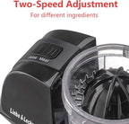 Liebe&Lecker 2 In 1 Mini Food Processor, 1.5 Cup Mini Chopper and Citrus Juicer for Cutting Vegetable, Meat and Squeezing Orange Juice