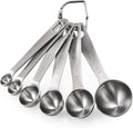 Measuring Spoons: U-Taste 18/8 Stainless Steel Measuring Spoons Set of 6 Piece: 1/8 tsp, 1/4 tsp, 1/2 tsp, 1 tsp, 1/2 tbsp & 1 tbsp Dry and Liquid Ingredients