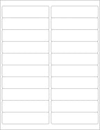 HouseLabels 200 Sheets; 4,000 Labels, 20-UP, Shipping/Mailing Labels (4.0" x 1.0") - BPA Free!