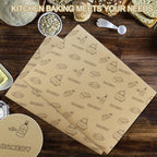 50 Pcs Sandwich Wrapping Paper Deli Wraps, Waterproof Oil-proof Picnic Basket Liners Precut Non-Stick Parchment Paper Baking Sheets for Baking, Cooking, Grilling, Air Fryer and Steaming