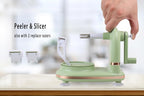 Apple Peeler with 2 Blades Replacements, Apple Pealer Slicer & Corer for Home Kitchen Quick Applesauce Pie Making