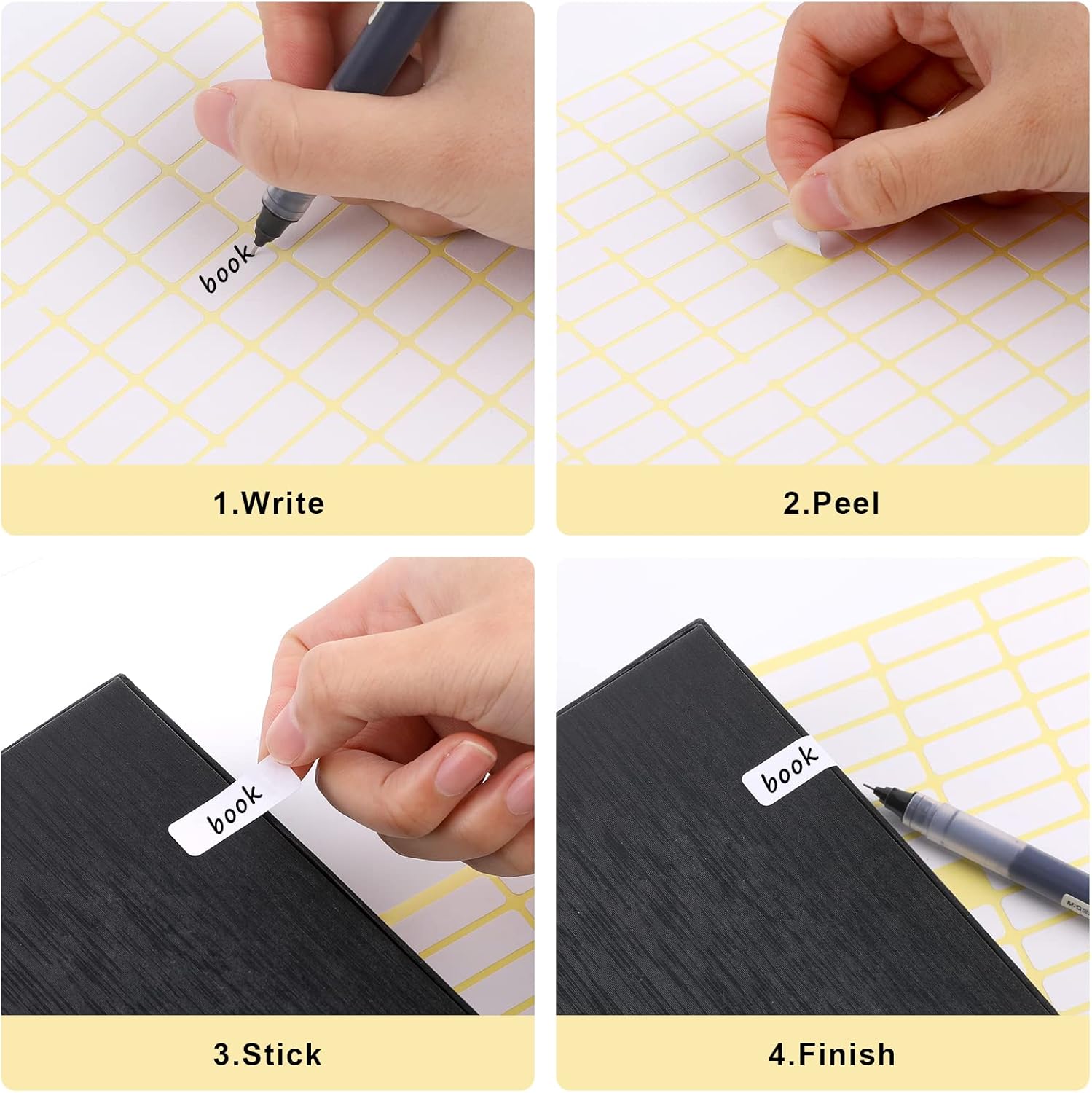 1680 Pcs Matte White Labels Blank Stickers Small Sticky Labels Removable Price Tags Labels Stickers for Jars Boxes Envelopes File Folders School Office Home (10 X 20 mm)