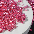 Rose Gold Pearl Rods Sprinkles, Baking Sprinkles for Cake Decorating, Mix Size Sugar Candy For Donut, Cupcake Topper, New Year, Holiday, Wedding Party Supplies, 150g/5.29oz