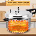 12 Quart Pressure Cooker,Aluminum Pressure Canner w/Canning Rack & Easy Lock Lid for Canning, Steaming